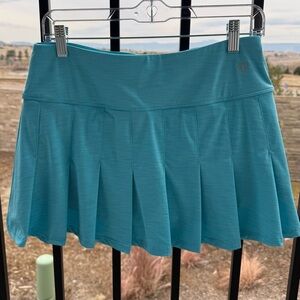 EleVen by Venus Williams Pleated Flutter Skirt Teal
